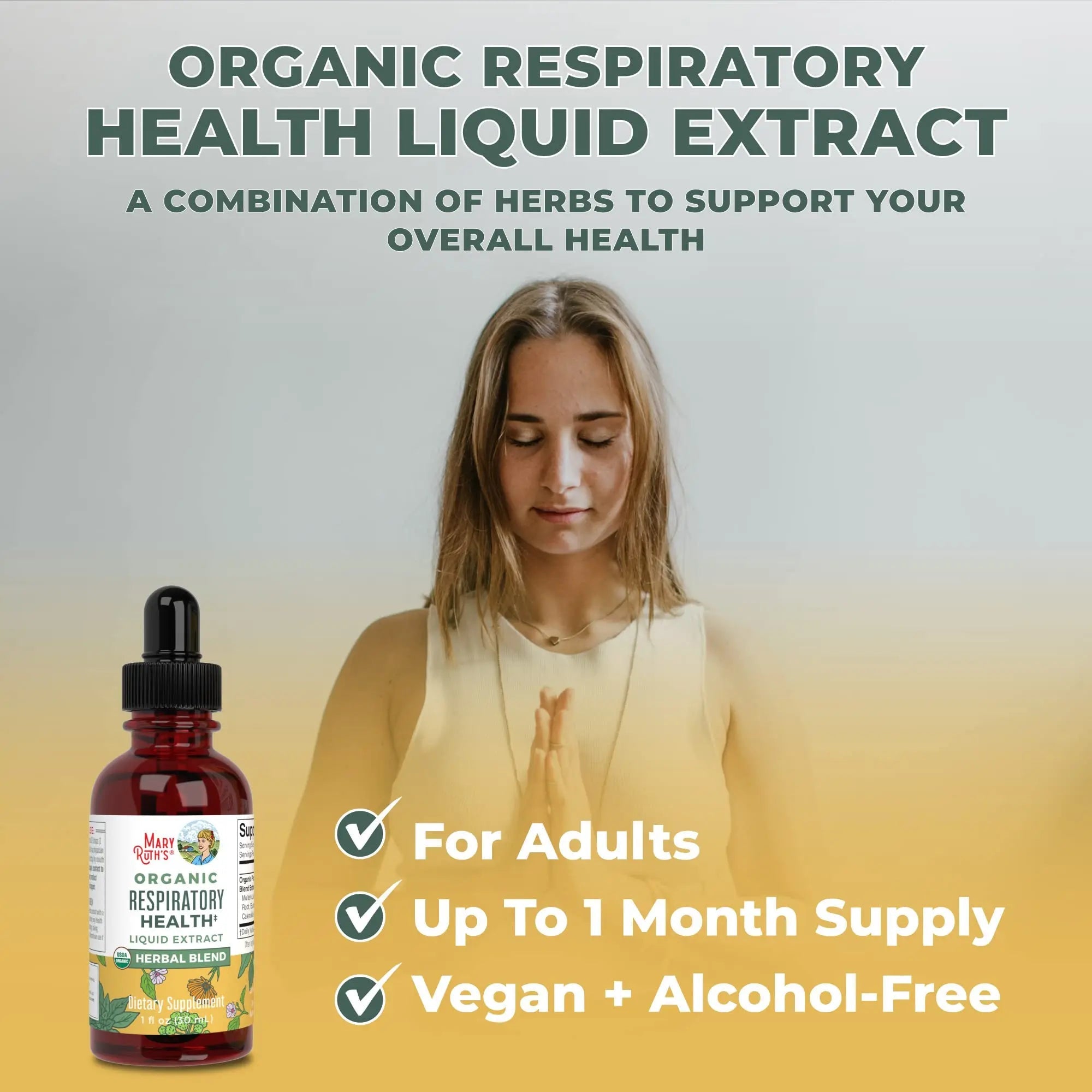 MaryRuth's | USDA Organic Respiratory Health Herbal Supplement Extract MaryRuth Organics Au supplements