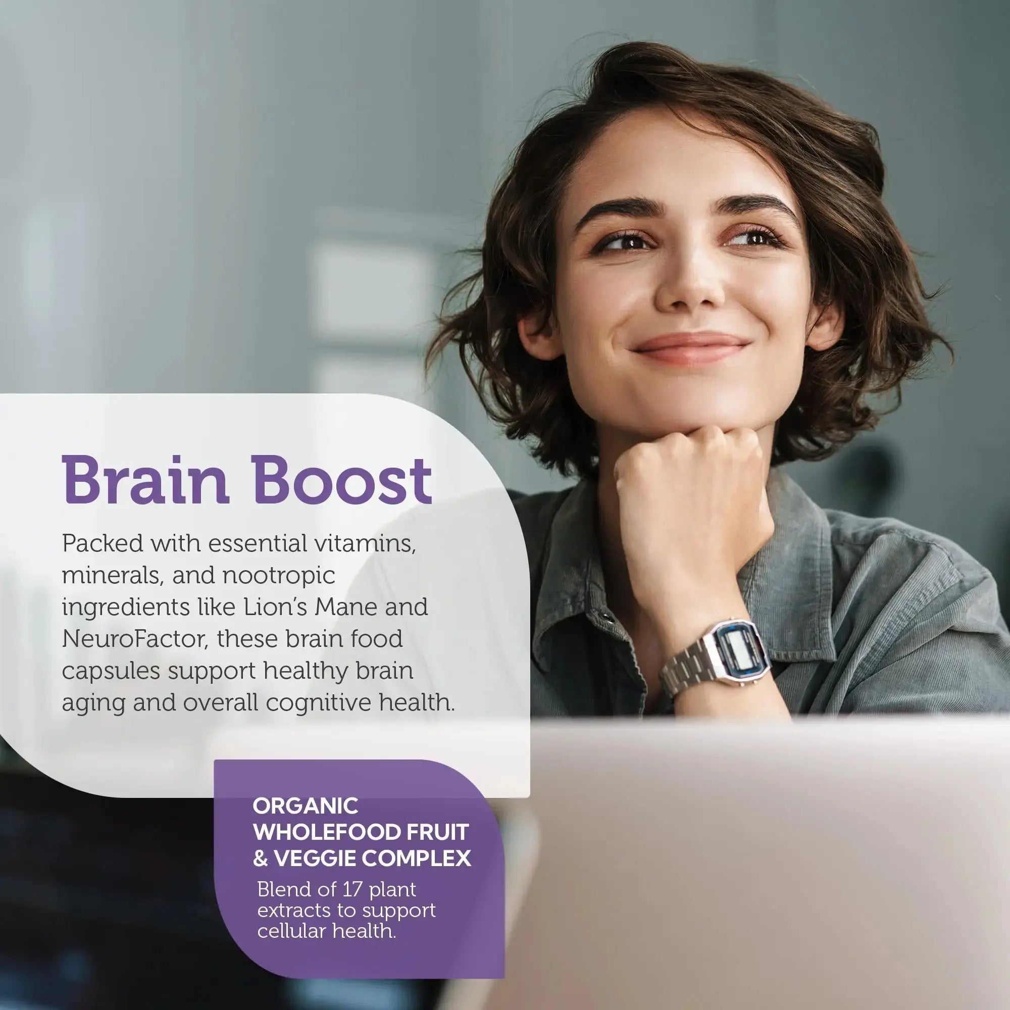 Zahler - Multivitamin Brain Supplement (60 Count) Kosher Brainfood Capsules for Adults with Neuro Factor & Lion's Mane Zahler Au supplements