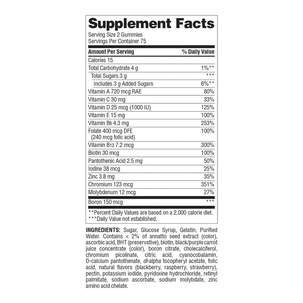 Nature's Wonder Men's Multivitamin Gummies, Supports Immune Health, Energy, Metabolism and Muscles with Vitamins A,C,D,B6,B12 Nature's Wonder Au supplements