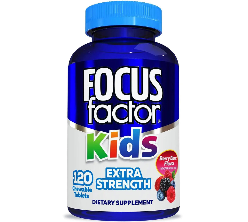 Focus Factor Kids Extra Strength Daily Chewable for Brain Health Support, 120 Count – Vitamins - Quality Formula Focus Factor Au supplements