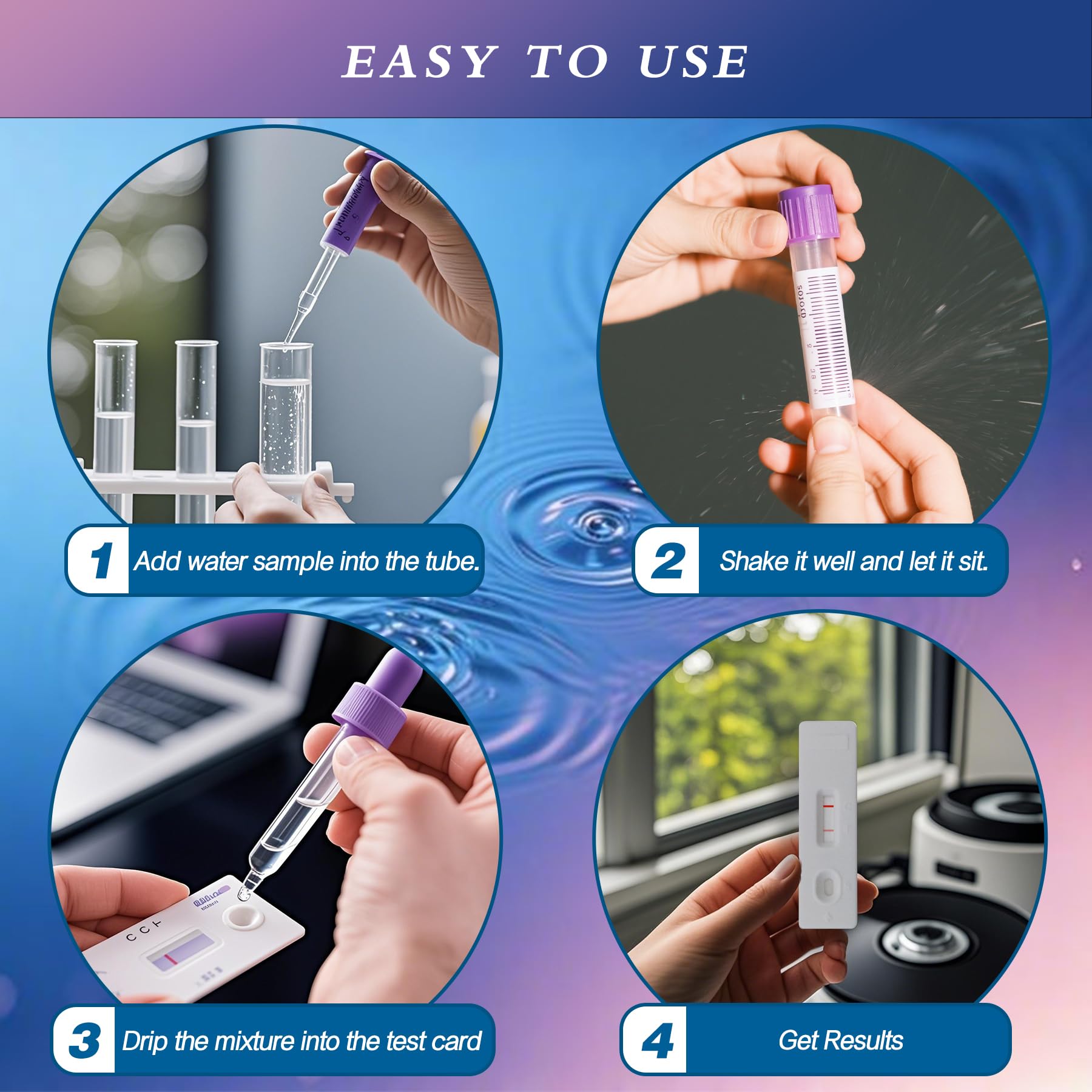 Water Bacteria Test Kit for Drinking Water: Results in 15 Minutes Coliform Bacteria Water Test Kit 2 Counts for Any Water Source Including Well Water Pool Water SaySummer Au supplements