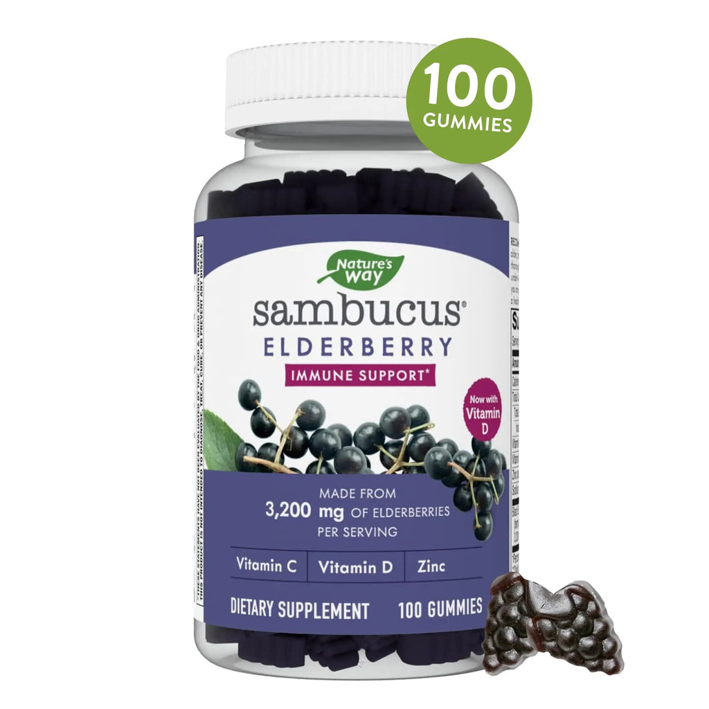 Nature's Way Sambucus Elderberry Gummies - Immune Support Supplement for Kids Nature's Way Au supplements