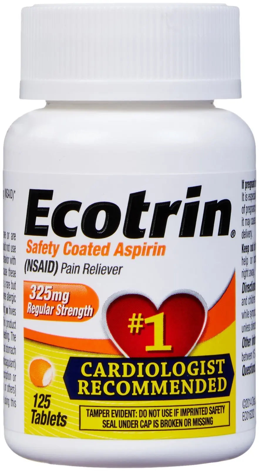 Ecotrin Regular Strength, 125 ct Ecotrin Au supplements