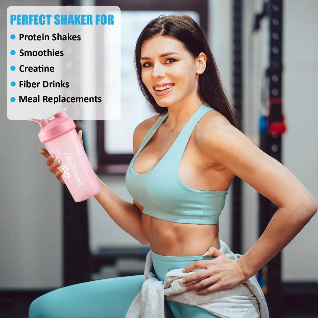 Protein Shaker 20oz Large Shaker Bottle Perfect for Workout Supplements, Protein powder Prodigy Nutrition Labs Au supplements