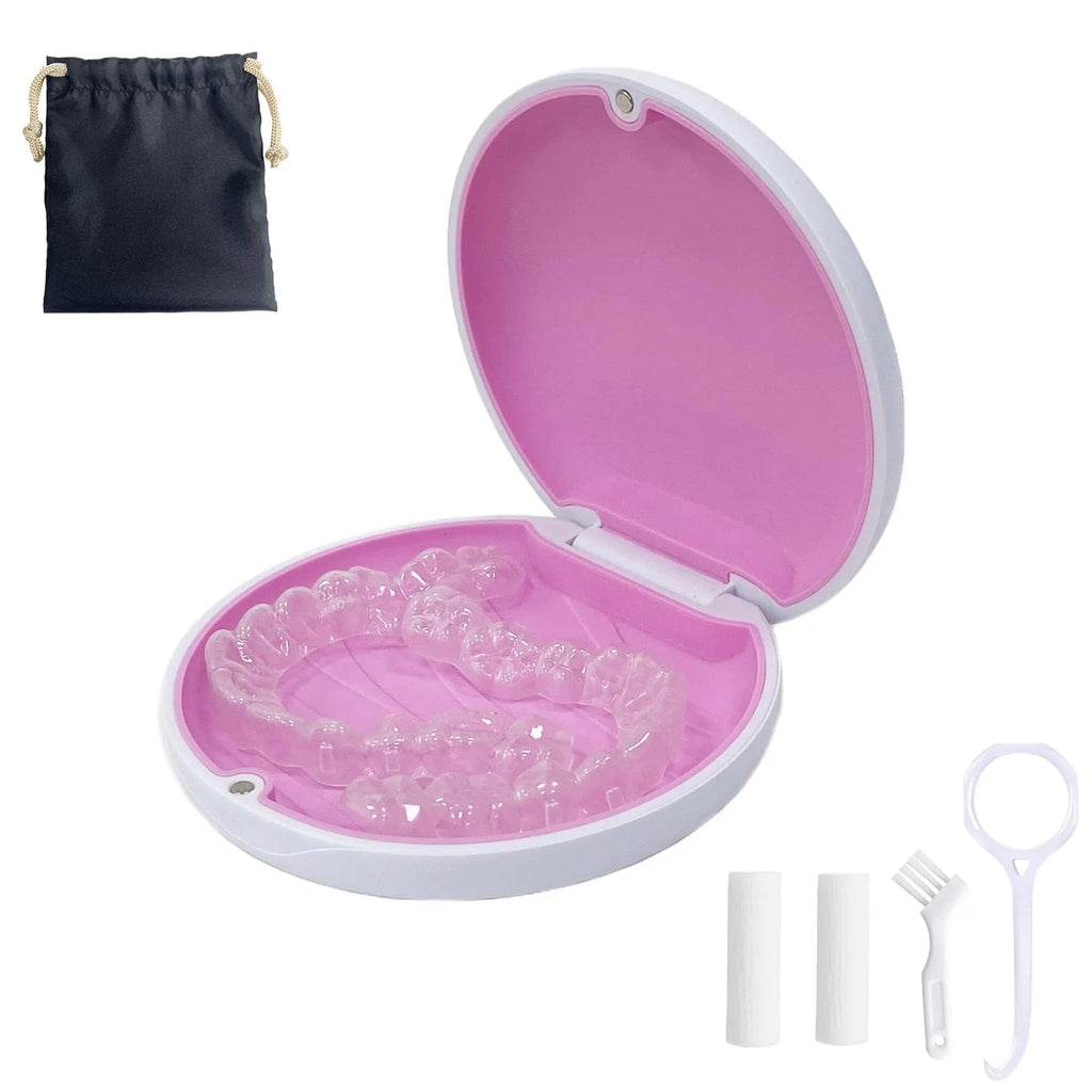 Retainer Case,Cute Slim Aligner Case Compatible with Invisalign,Retainer Holder with Aligner Remover Maoerdental Au supplements