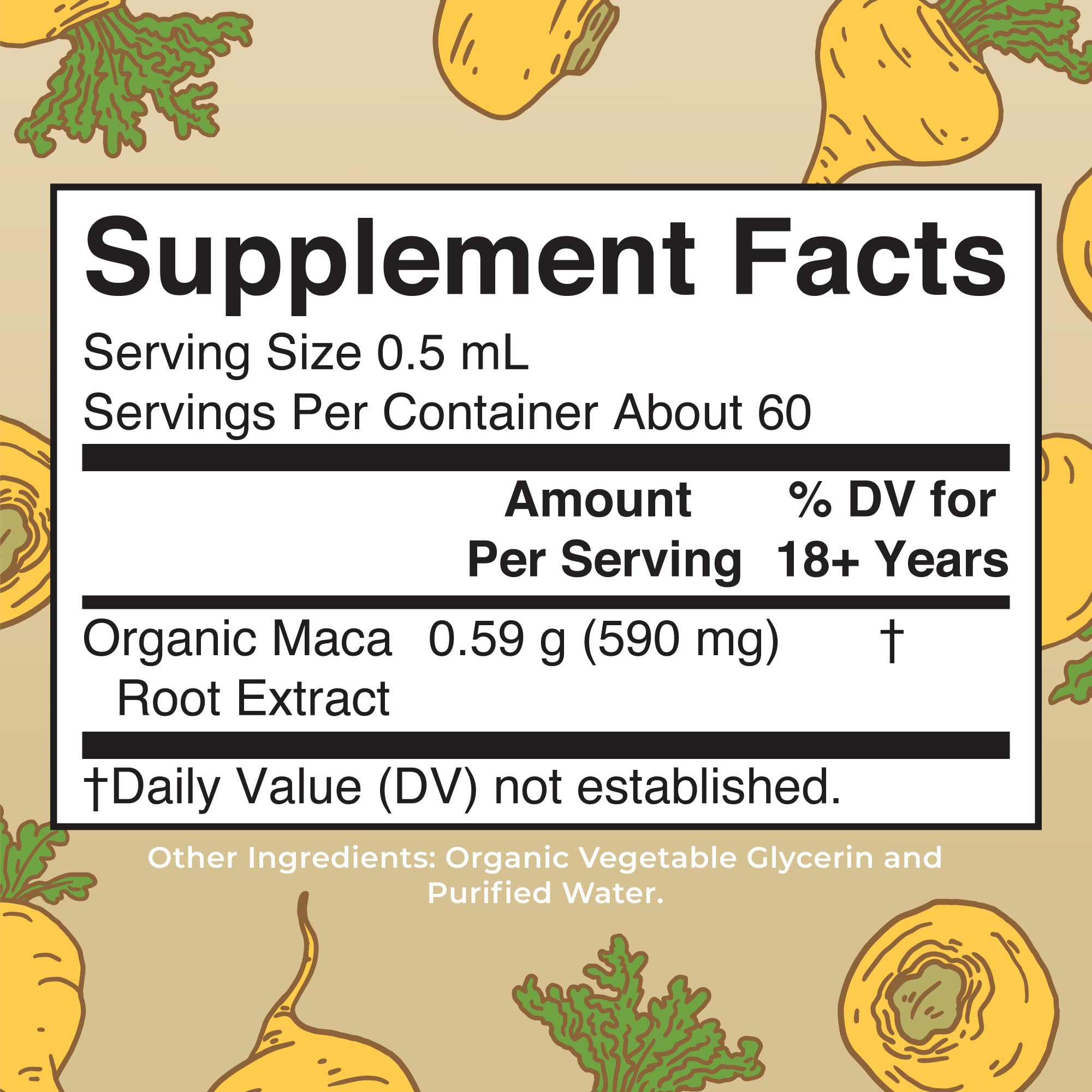 MARYRUTH'S USDA Organic Maca Root Liquid Drops | Vegan | Non-GMO | Gluten Free | Alcohol Free | 1 Fl Oz