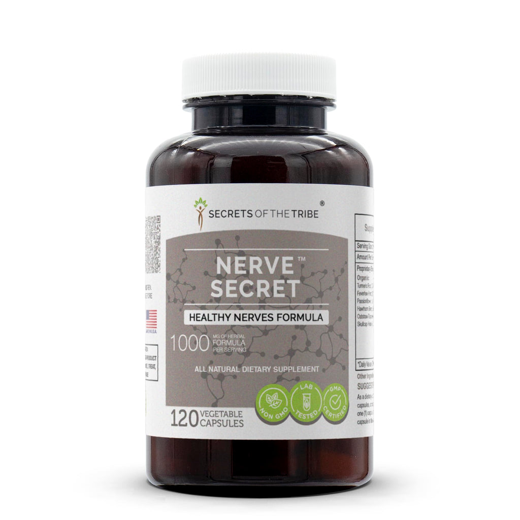 Secrets of the Tribe - Nerve Secret, Healthy Nerves Formula, Herbal Supplement Blend (120 Capsules) Secrets of the Tribe Au supplements