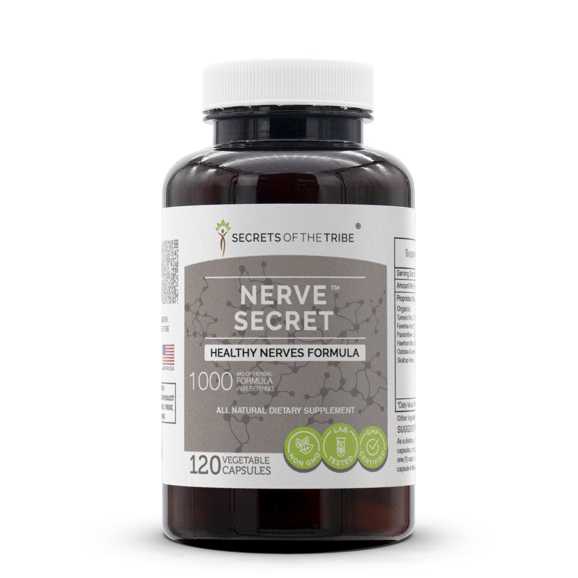 Secrets of the Tribe - Nerve Secret, Healthy Nerves Formula, Herbal Supplement Blend (120 Capsules) Secrets of the Tribe Au supplements