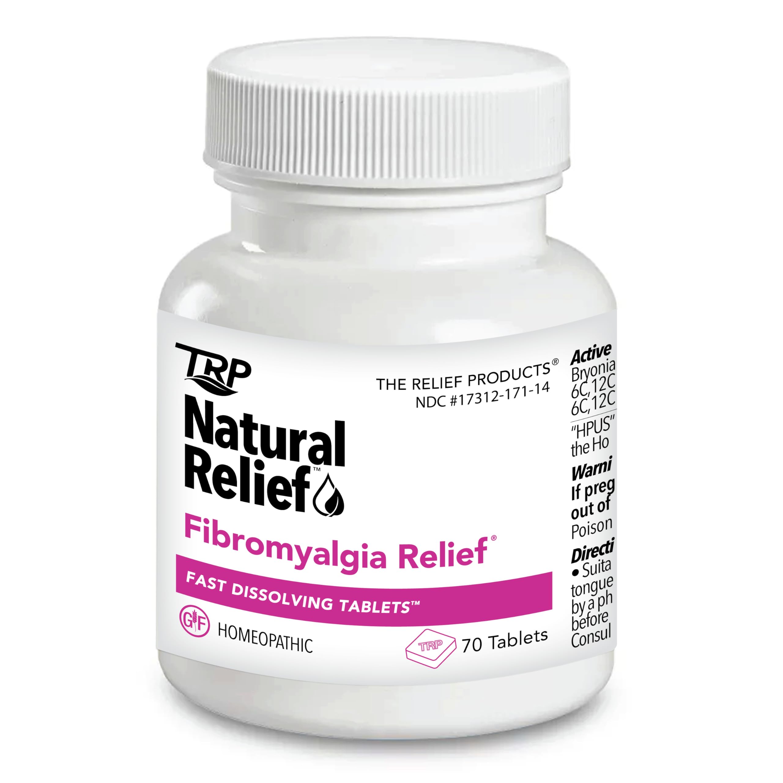 The Relief Products Natural Fibromyalgia Temporary Relief of Muscle Soreness Discomfot Tenderness Difficulty Moving & Joint Pain - 70ct TRP THE RELIEF PRODUCTS Au supplements