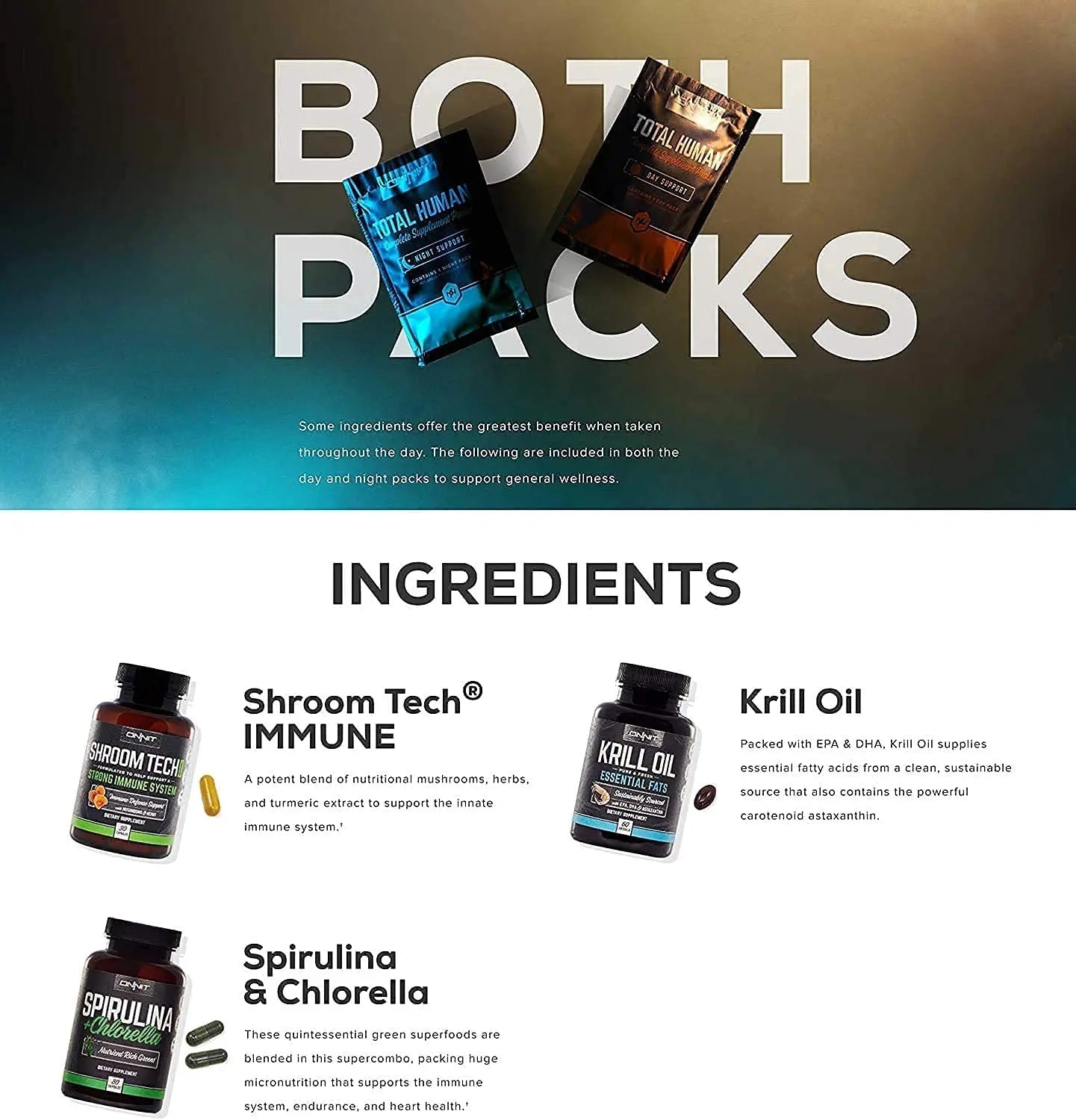 ONNIT Total Human Day and Night Vitamin Packs, 7-Day Supply Capsule ONNIT Au supplements