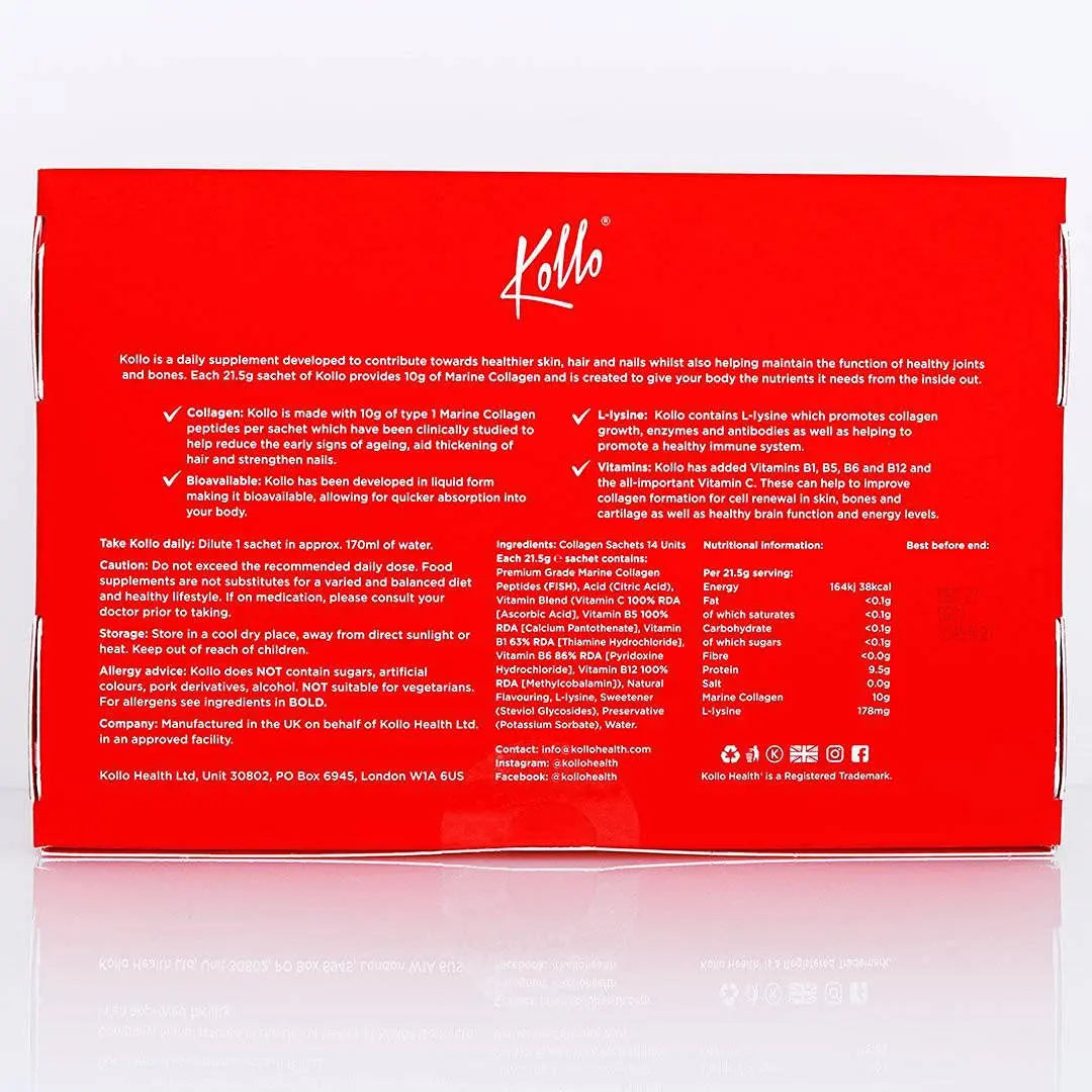 Kollo Premium Marine Collagen Liquid, 10,000 mg - Essential Proteins Collagen Peptides Kollo Au supplements