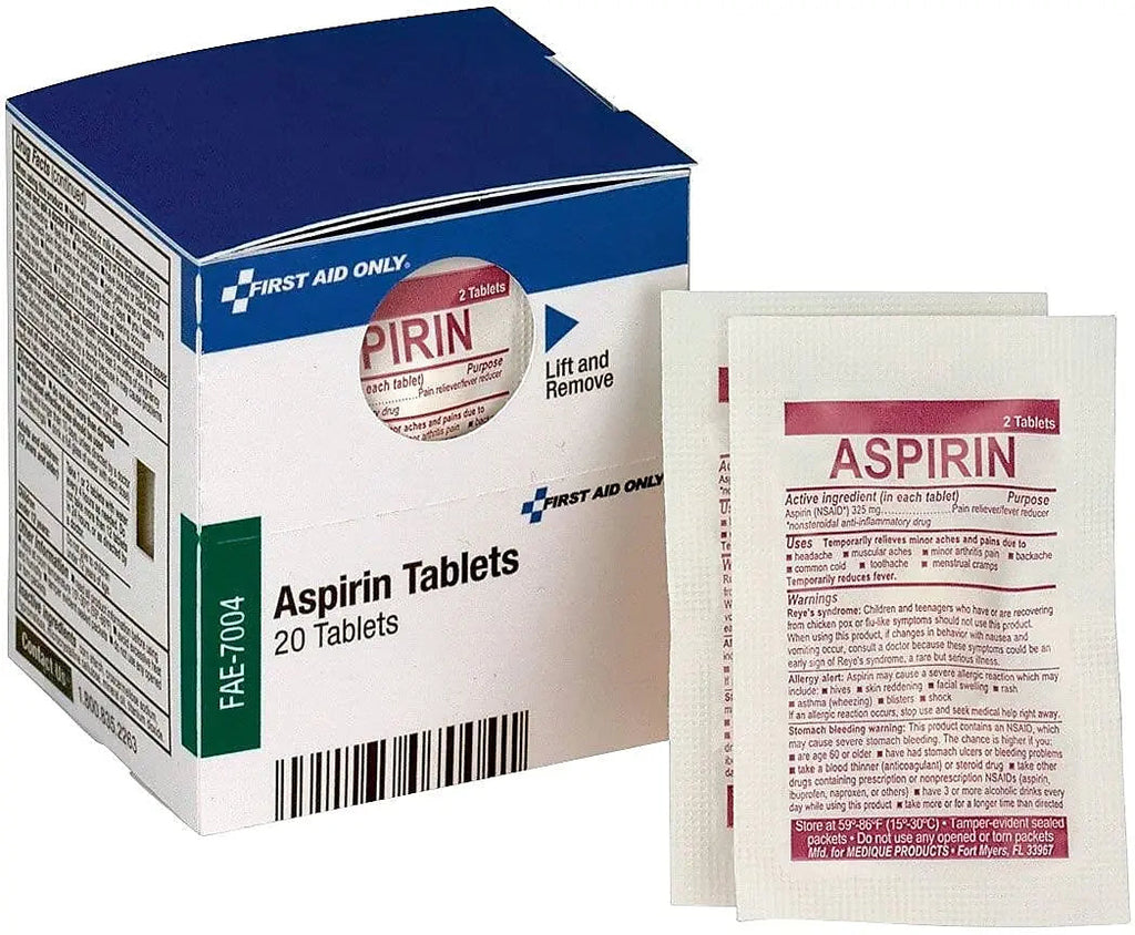First Aid Only SmartCompliance Aspirin Refill, 2/Packet, 10 Packets/Box First Aid Only Au supplements