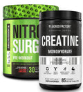 Nitrosurge Pre-Workout & Creatine Monohydrate - Pre Workout Powder With Creatine Jacked Factory Au supplements