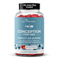 Conception for Her Fertility Gummies - Fertility Supplements for Women with Myo Inositol, Folate & more Essential Nutrients - Delicious Juicy Strawberry Hormone Balance Vitamins, 75 ct Pectin Gummies Eu Natural Au supplements