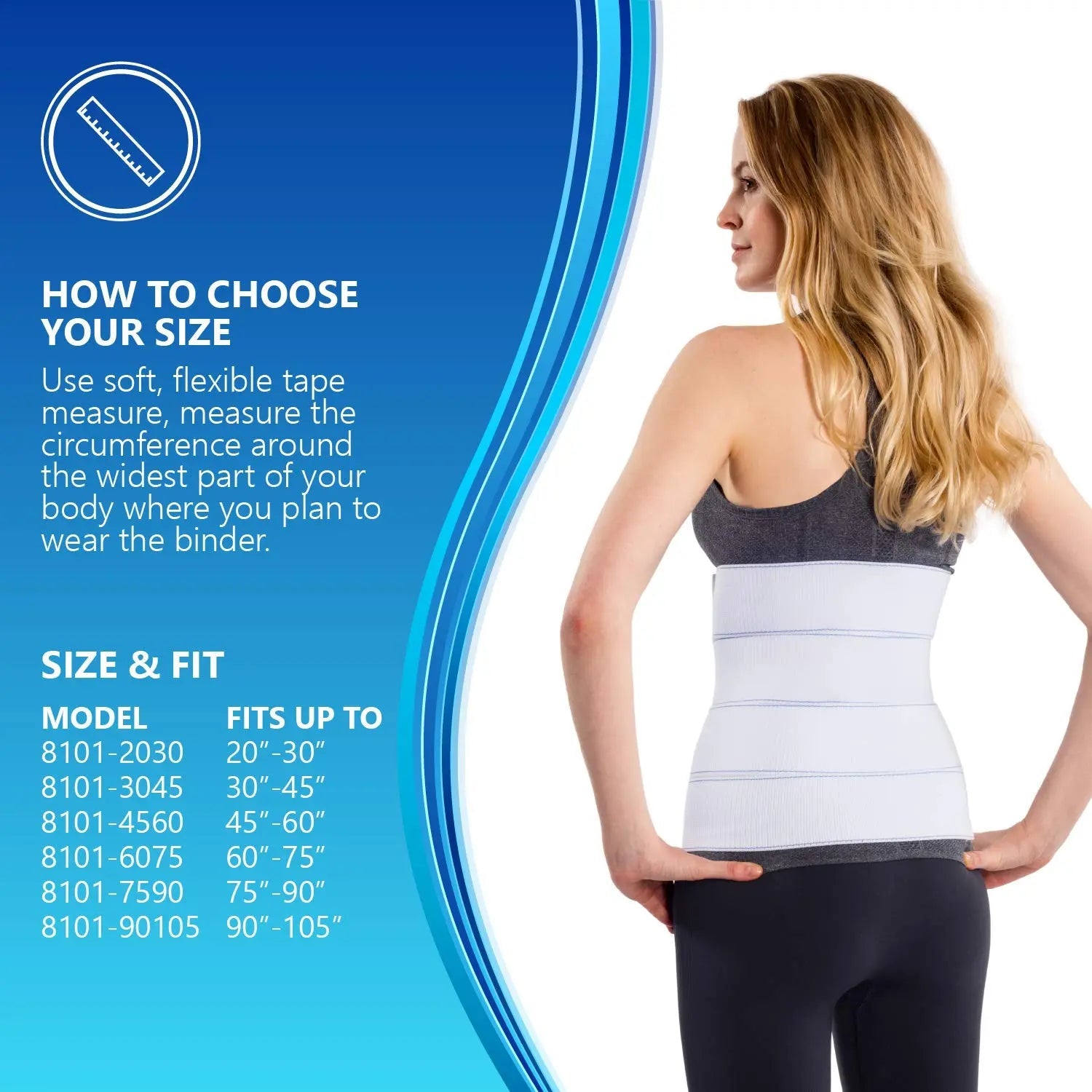 NYOrtho Abdominal Binder Lower Waist Support Belt - Compression Wrap for Men and Women NYOrtho Au supplements