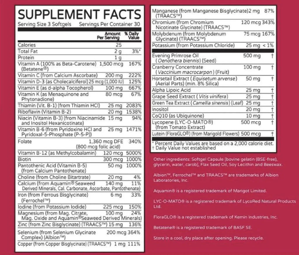 ONE Woman Bio-Optimized Multi-Nutrient by Thrivetality | Women's Multivitamin | #1 Physician Formulated | Science Based | Clinically Proven | Thrivetality Nutriscience Au supplements