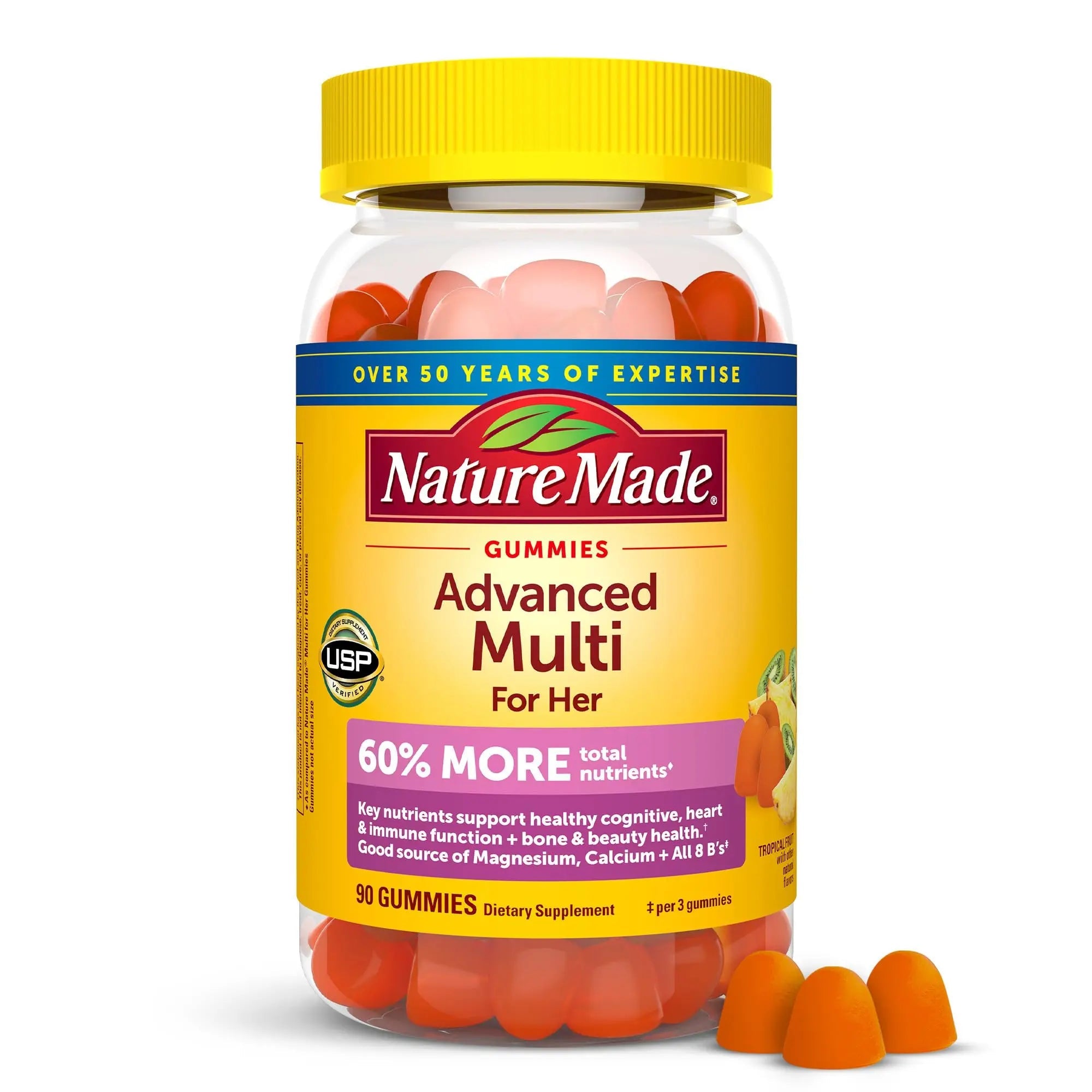 Nature Made Advanced Womens Gummy Multivitamins with Magnesium Citrate, Calcium, B Vitamins, Multivitamin Gummies for Women, 90 Multi Vitamin Gummies, 30 Day Supply Nature Made Au supplements