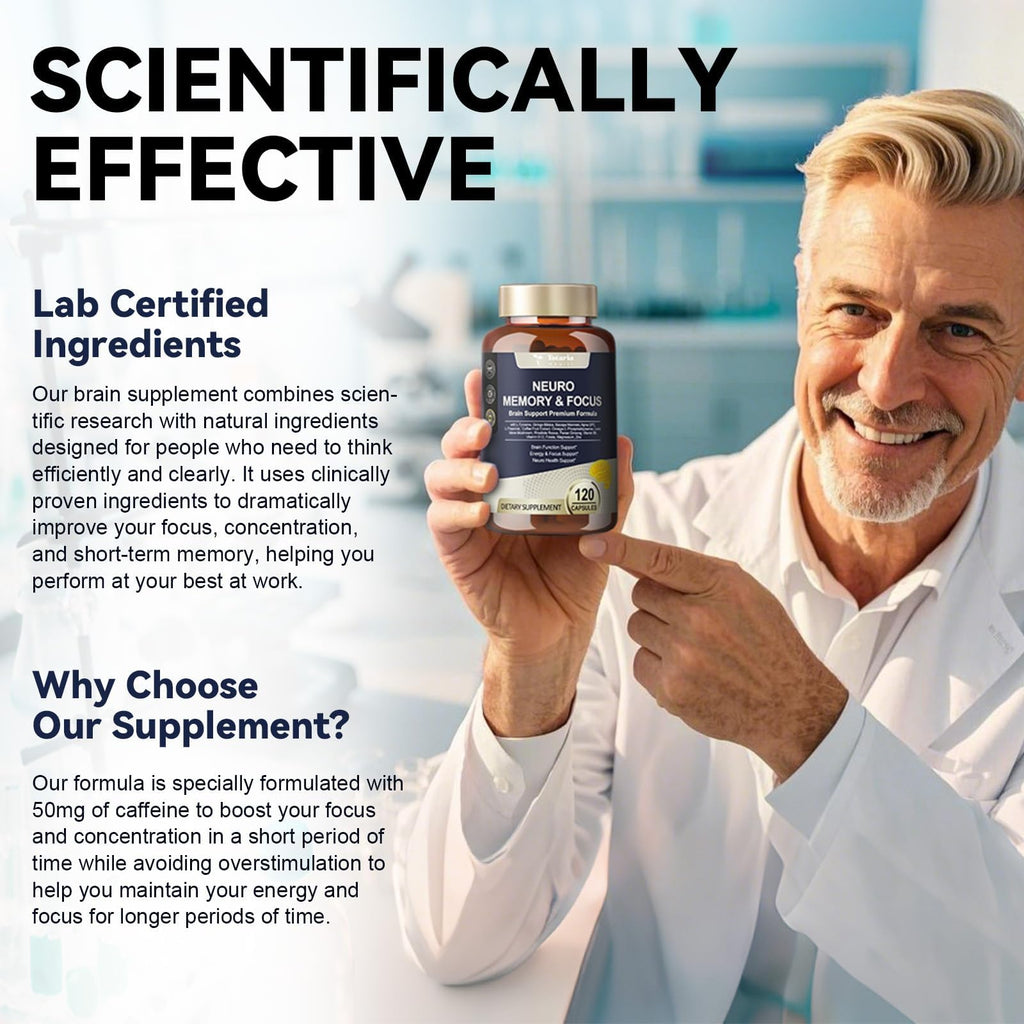 Totaria C-ognitive with Caffeine Pills, L-Tyrosine, Alpha GPC, Ginkgo Biloba, Bacopa Monnieri Brain Supplement for Memory and Focus, Brain Nootropic Support - Non-GMO, Gluten Free (2 Packs) Totaria Au supplements