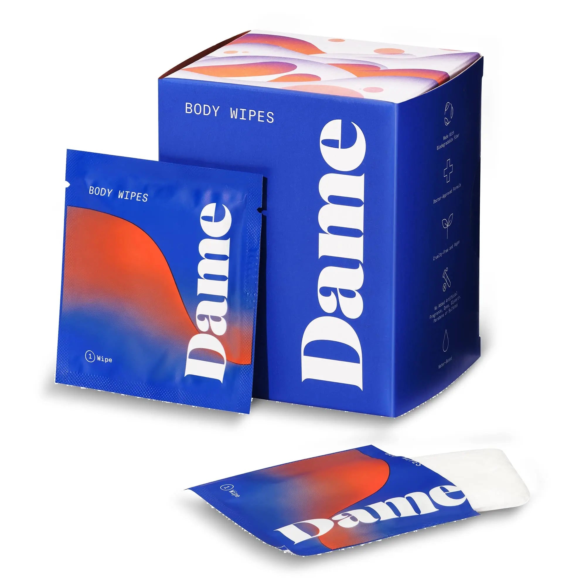 Dame Products Body Wipes - Cleansing and Nourishing - pH-Balanced Formulated with Aloe Dame Products Au supplements
