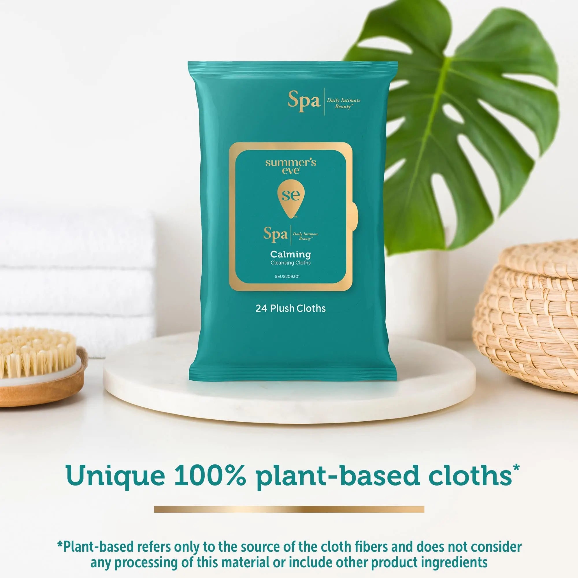 Summer's Eve Spa Calming Chamomile Feminine Wipes, 100% Plant Based*, pH balanced Plush Cloths Summer's Eve Au supplements