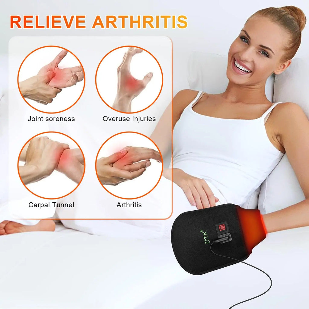 UTK Red Light Therapy Glove for Hands, Double-Sided Infrared Light Therapy Device for Finger UTK Au supplements