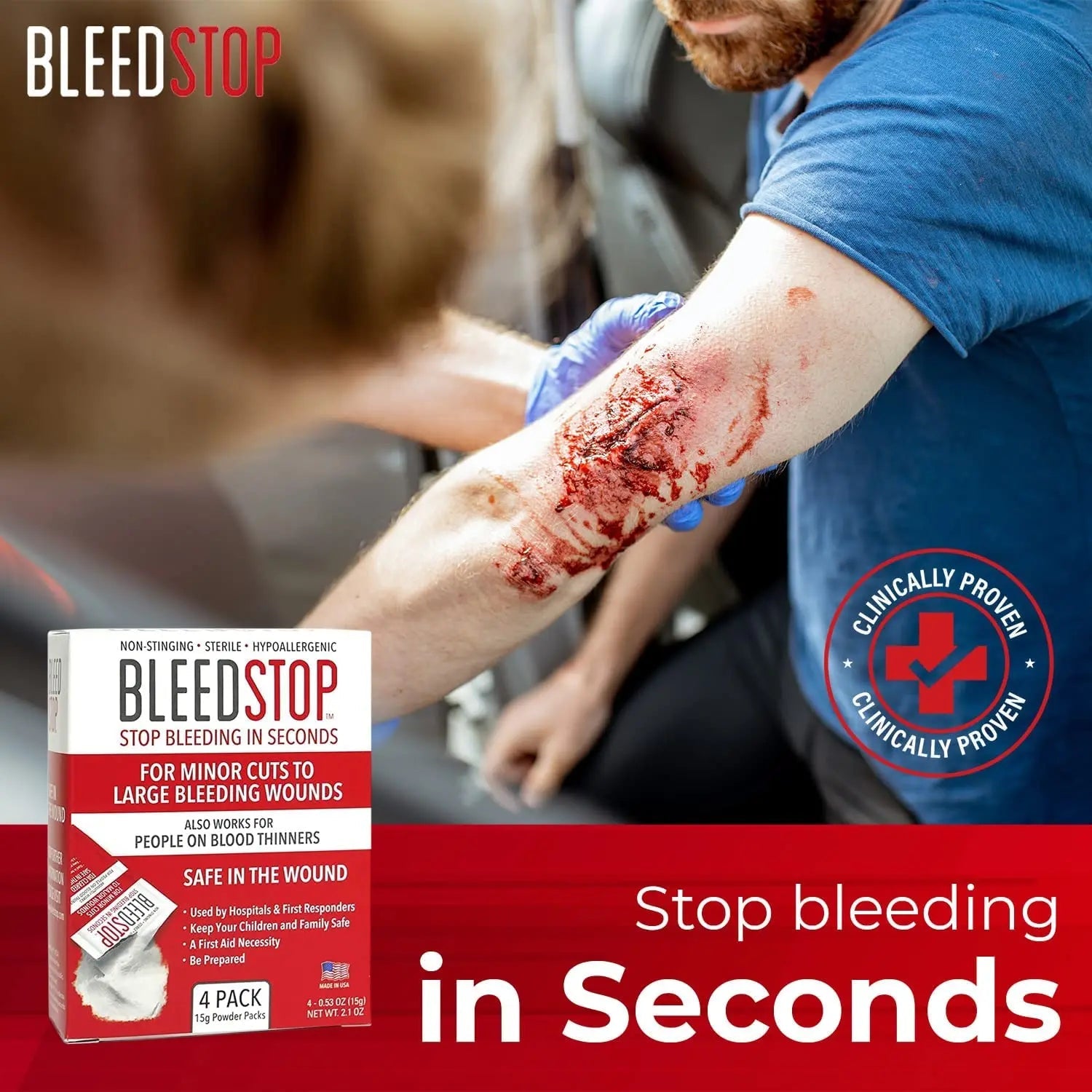 BleedStop™ First Aid Powder for Blood Clotting, Trauma Kit, Blood Thinner BleedStop Au supplements