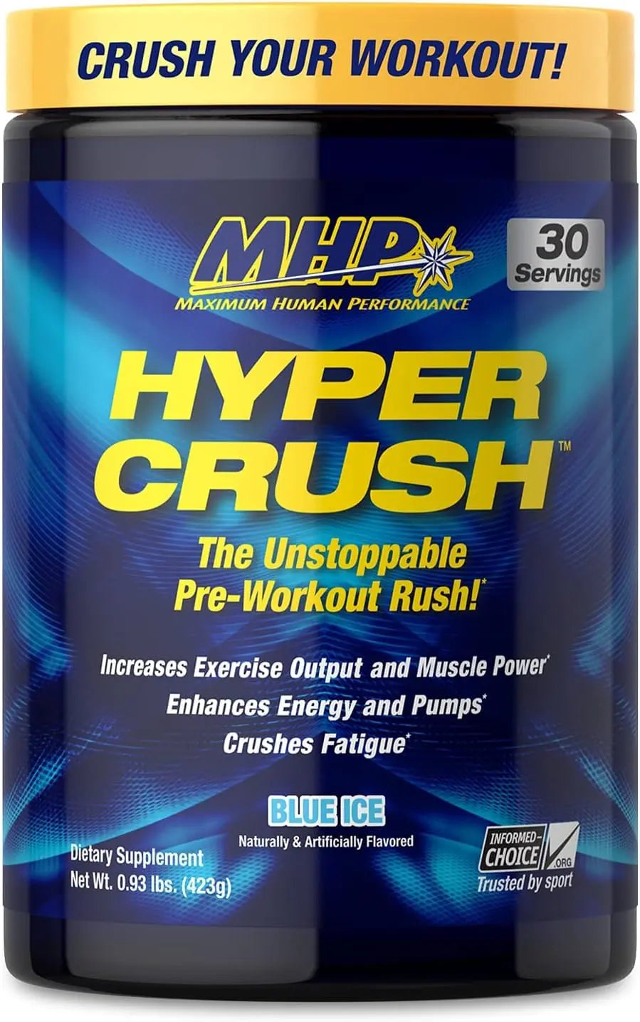 Maximum Human Performance MHP HYPER CRUSH Pre Workout energy drink creatine Maximum Human Performance Au supplements