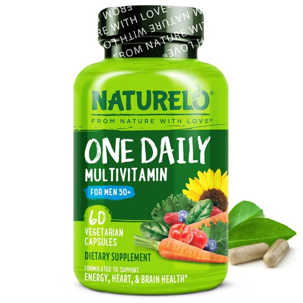 NATURELO Mens Multivitamins for Men 50+ - One Daily Multivitamin for Men with Vitamins, Minerals & Organic Whole Foods NATURELO Au supplements