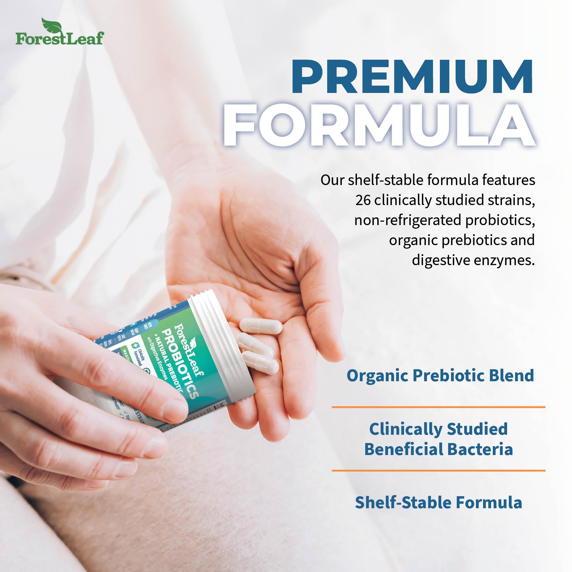 Probiotics for Men and Women, 100 Billion CFU, 26 Unique Strains, Men's and Women's Probiotic and Prebiotics Support Digestive Health, Gut Wellness, Energy,