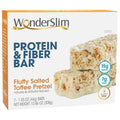 WonderSlim Protein & Fiber Bar, Salted Toffee Pretzel, 15g Protein, 7g Fiber, Gluten Free WonderSlim Au supplements