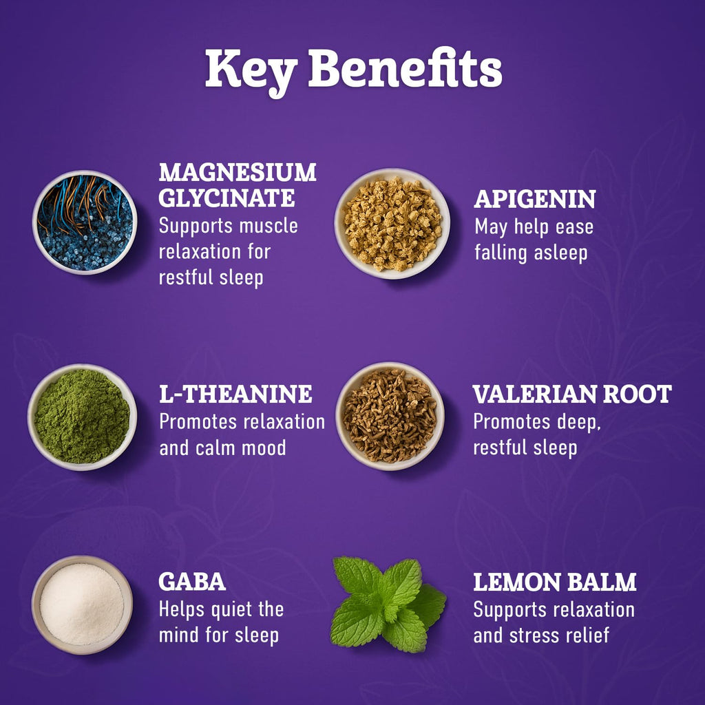 Magnesium Glycinate Powder for Sleep - Magnesium Sleep Aid Without Melatonin - Natural Sleep Drink Mix with GABA, L-Theanine, Apigenin, Valerian & Lemon Balm Dr. Matthew Au supplements