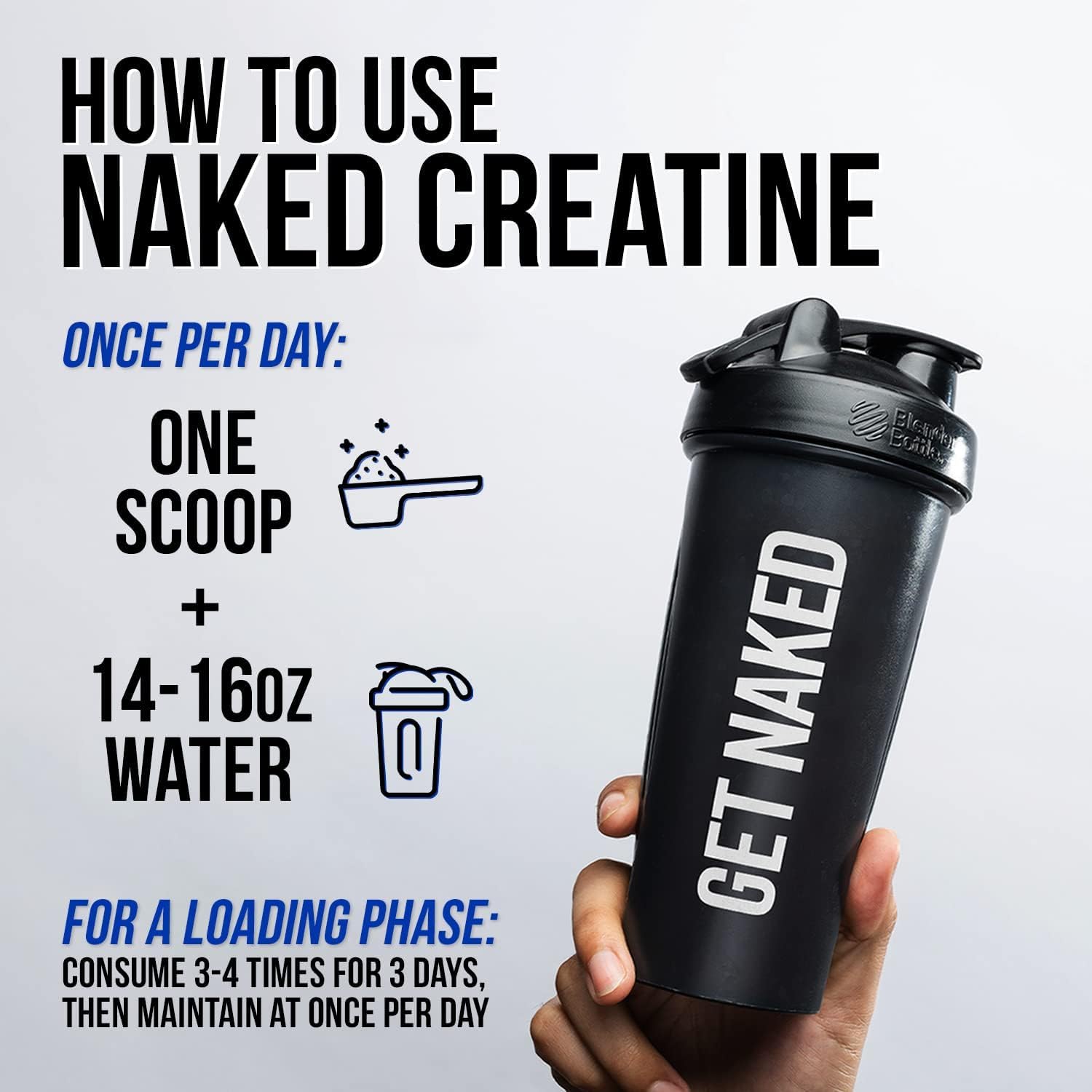 NAKED Pure Micronized Creatine Monohydrate Powder - NSF Certified, Unflavored, 500g, 1.1lb Bulk - Vegan, Non-GMO, Gluten-Free, Soy-Free