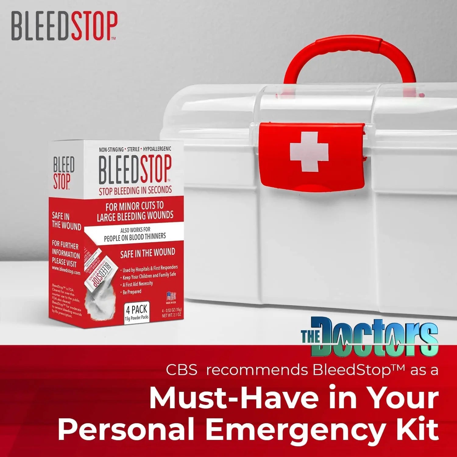BleedStop™ First Aid Powder for Blood Clotting, Trauma Kit, Blood Thinner BleedStop Au supplements