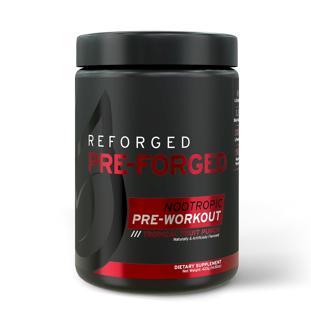 Reforged Pre-Forged L Theanine Pre Workout Powder Drink | Nootropic Nitric Oxide Energy Reforged Au supplements