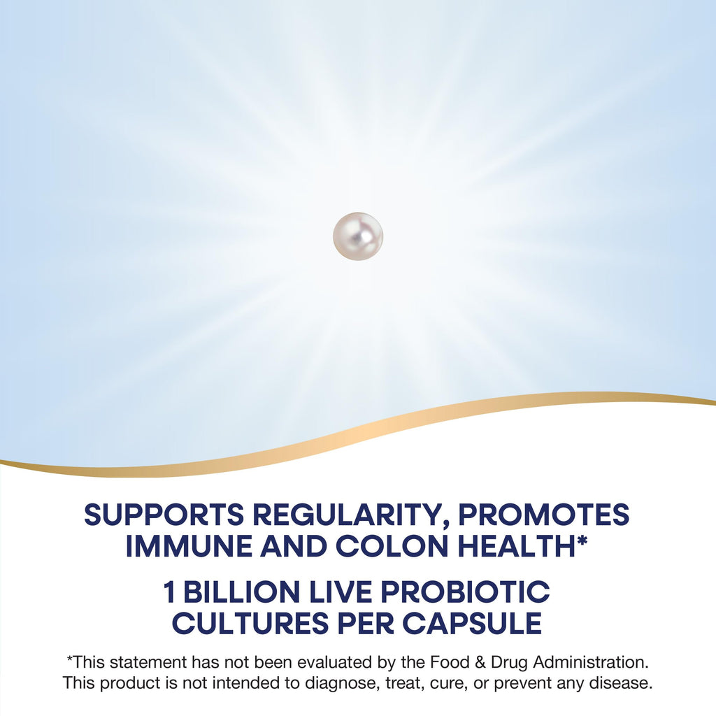 Nature's Way Pearls Adult 50+ Probiotic, Probiotics for Digestive Health* Supports Regularity, Immune & Colon Health*, 1 Billion Cultures, No Refrigeration Needed, 30 Softgels Nature's Way Au supplements