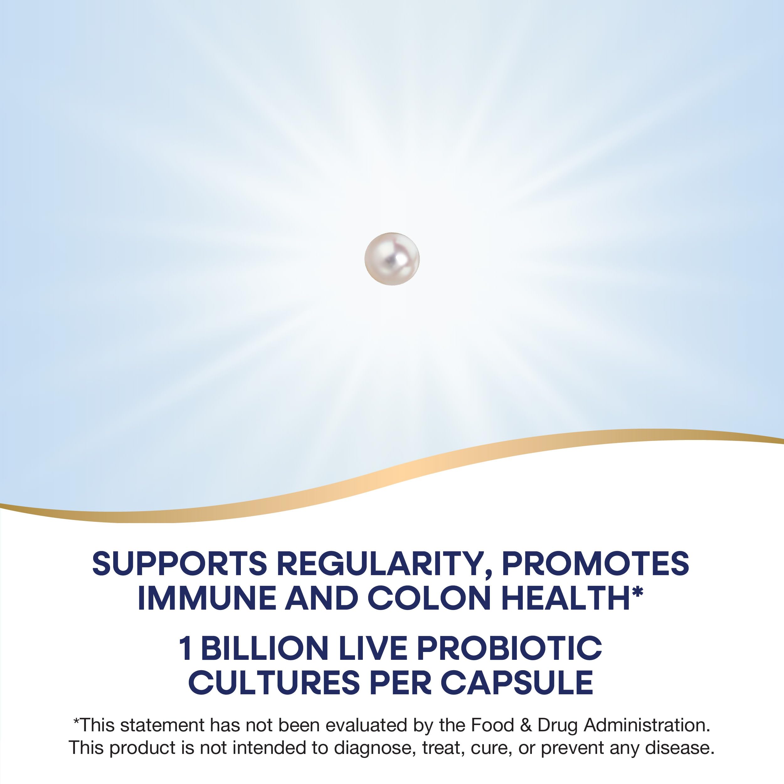 Nature's Way Pearls Adult 50+ Probiotic, Probiotics for Digestive Health* Supports Regularity, Immune & Colon Health*, 1 Billion Cultures, No Refrigeration Needed, 30 Softgels Nature's Way Au supplements