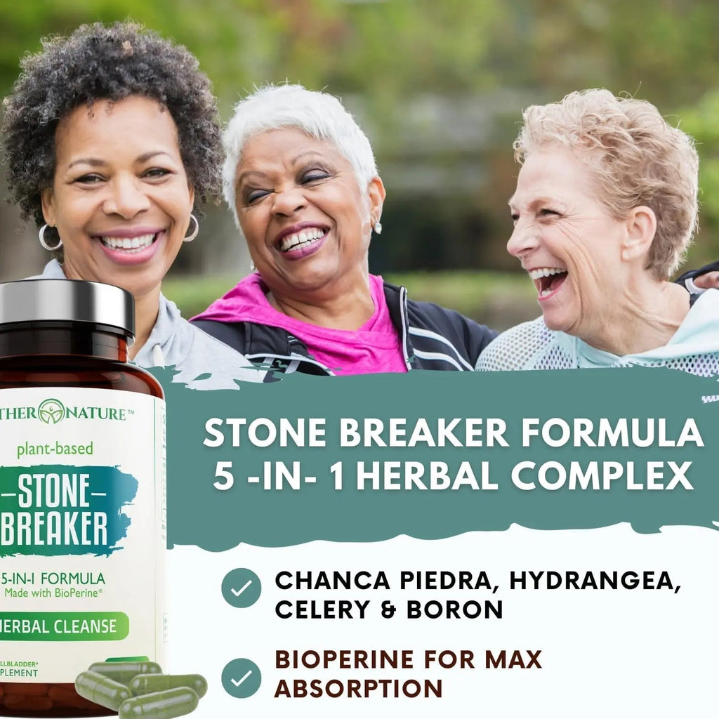 Stone Breaker Chanca Piedra Capsules, Dissolve Kidney & Gallbladder, Detoxify Urinary Tract, Flush Impurities, Kidney Support with Celery Seed Extract - 60 Veg Capsules Mother Nature Organics Superfoods for Organic Living Au supplements