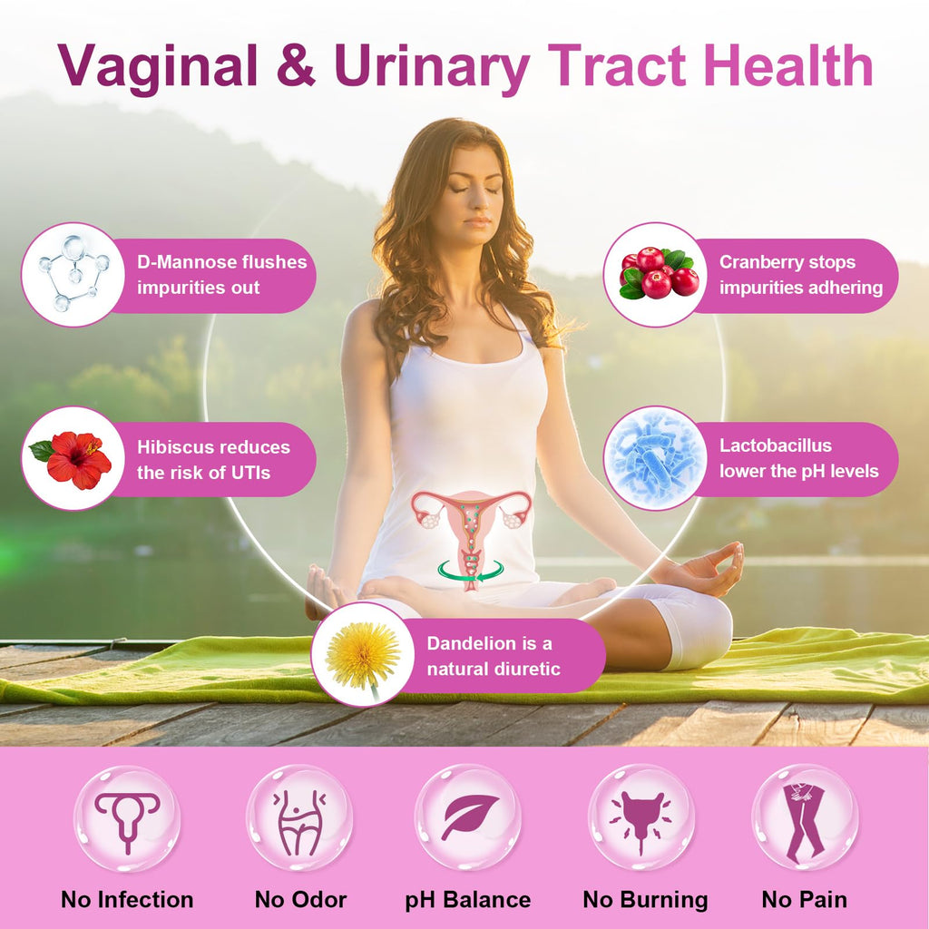 NATURE TARGET Probiotics for Women, 100 Billion CFUs Probiotic with Digestive Enzymes & Prebiotics, Vaginal Probiotics with Cranberry for Urinary Tract Health