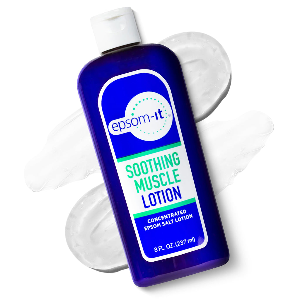 Epsom-It Soothing Muscle Magnesium Lotion – Epsom Salt Topical Cream with Arnica and Magnesium Sulfate - Designed for Muscle Stiffness, Leg Cramps, Feet, Knees and Achy Feet - 8.0 oz EPSOM-IT Au supplements