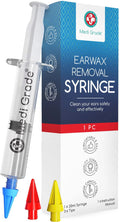 Medi Grade Ear Syringe Ear Wax Removal Kit with 3 Quad-stream Tips Medi Grade Au supplements
