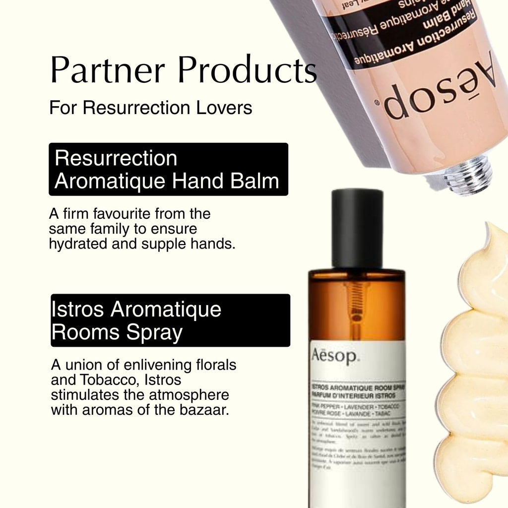 Aesop Resurrection Aromatique Hydrating Hand Wash | Gentle Non-Drying Hand Soap with Mandarin Rind, Rosemary, & Lavender