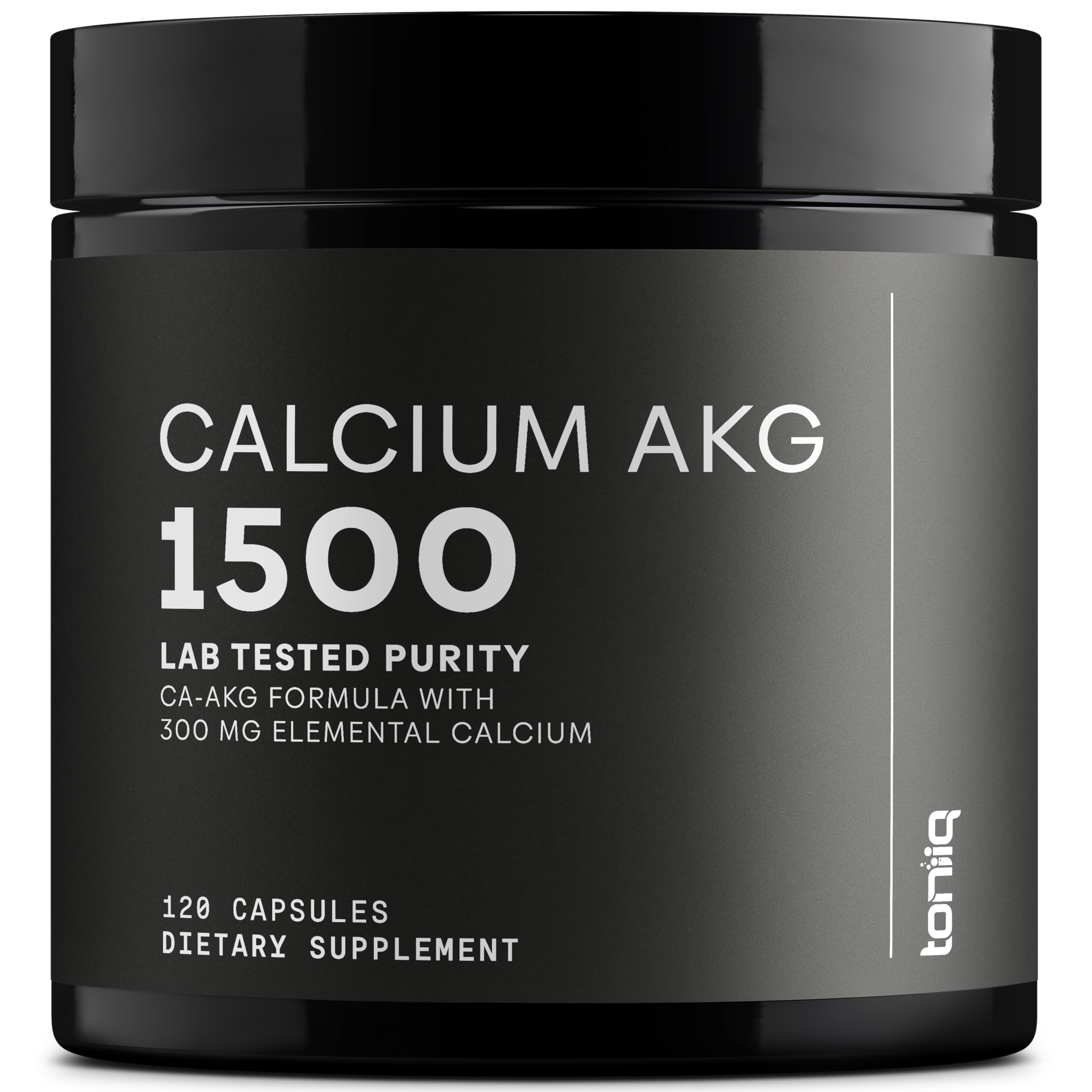 Toniiq 1500mg Ultra High Purity Ca AKG Supplement - 99%+ Highly Purified and Bioavailable Calcium Alpha-Ketoglutarate - Calcium AKG Longevity Supplement - 120 Ca-AKG Vegetarian Capsules Toniiq Au supplements