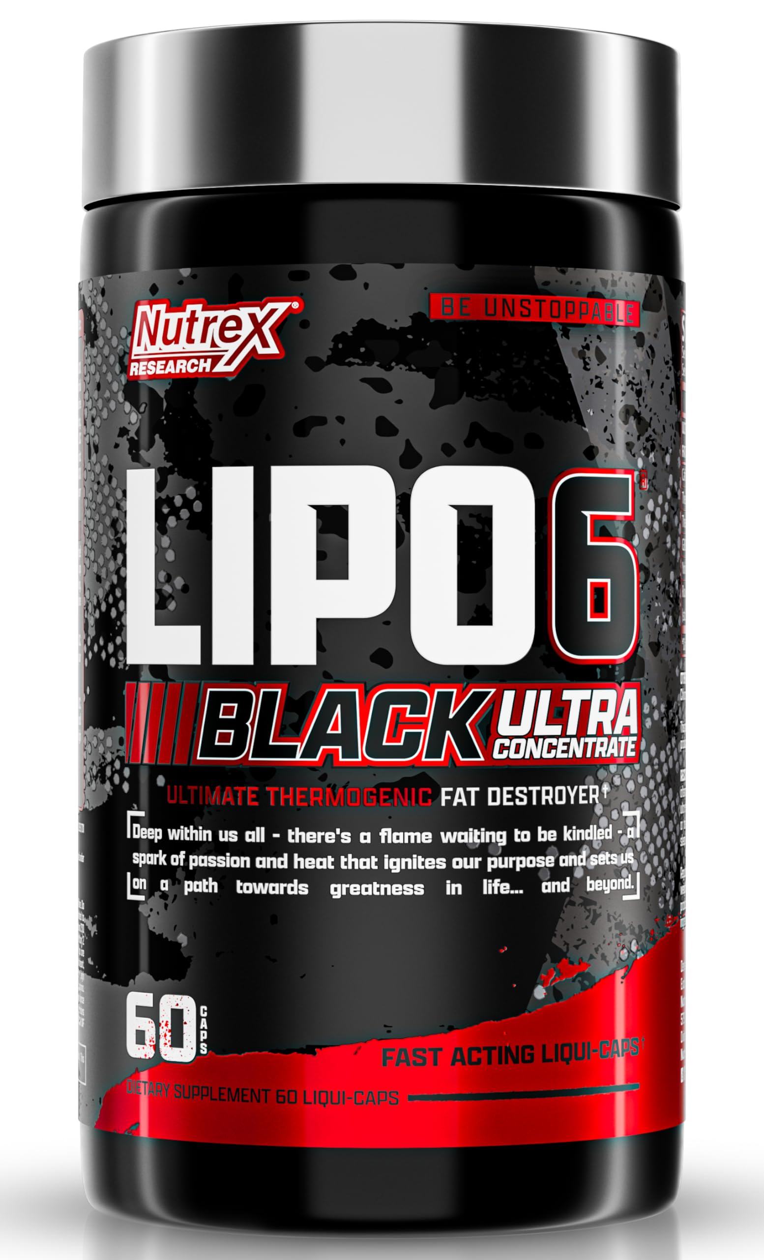 Nutrex Research Lipo-6 Black Ultra Concentrate | Thermogenic Energizing  Supplement, Increase , Energy & Intense Focus |Capsule, 60Count