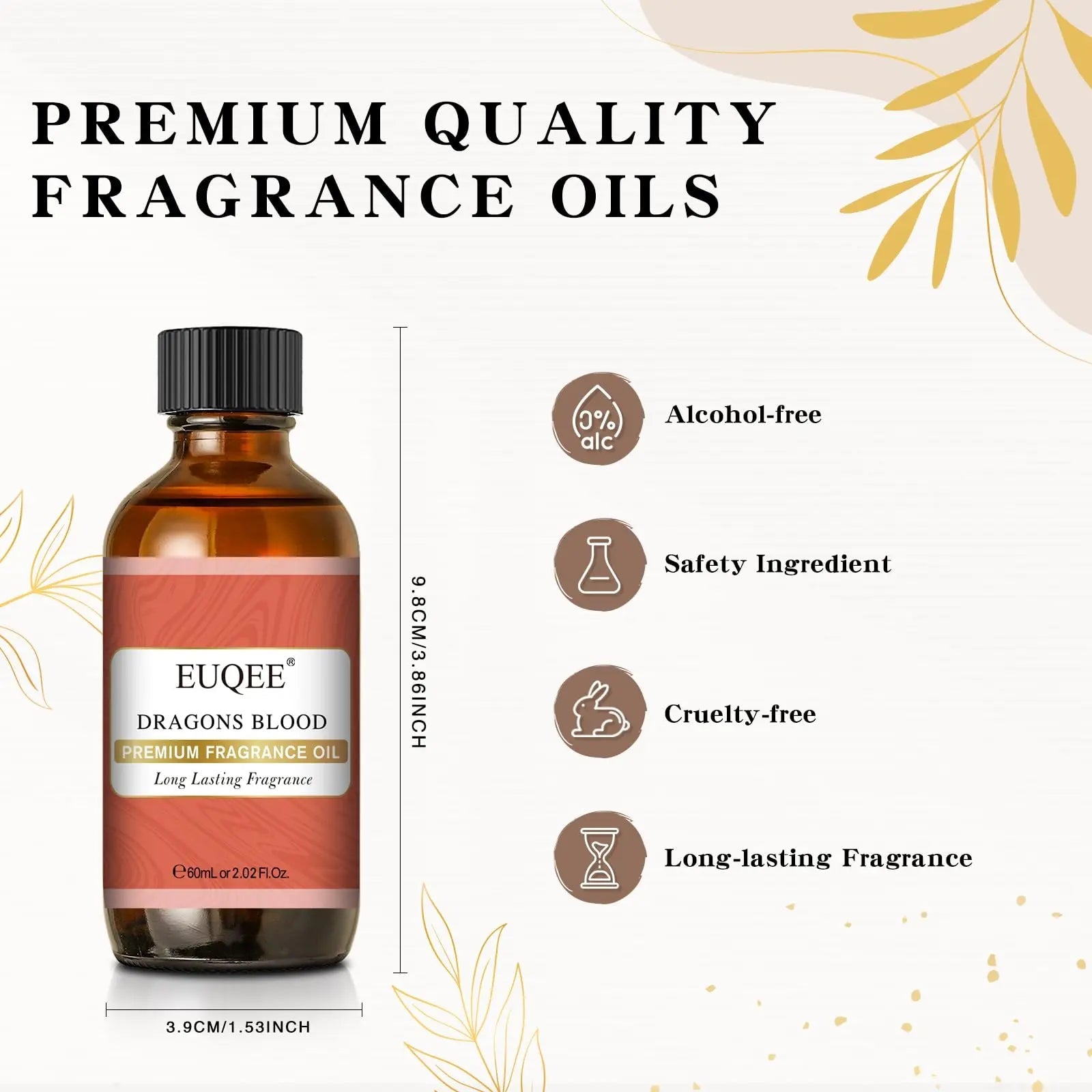 EUQEE Dragons Blood Fragrance Oils, 60ml Scent Essential Oils with Glass Dropper for Diffusers EUQEE Au supplements