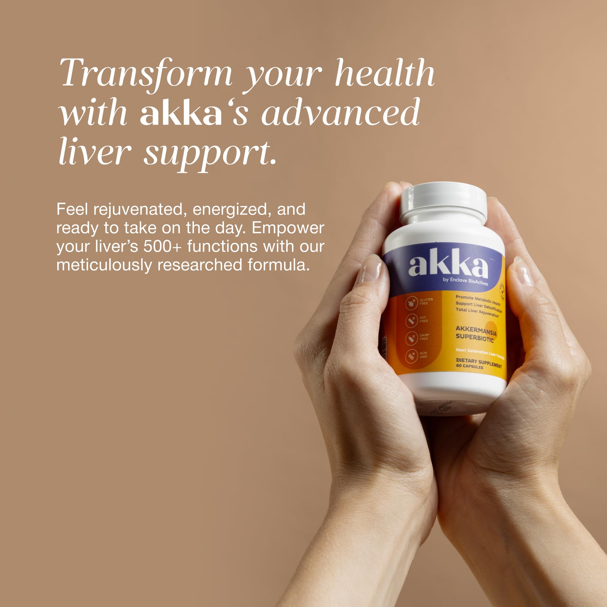 Akkermansia Probiotic Liver Cleanse Detox & Repair - Liver Health Supplement for Energy, Digestion & Metabolism with Akkermansia Muciniphila (AKKA Superbiotics),