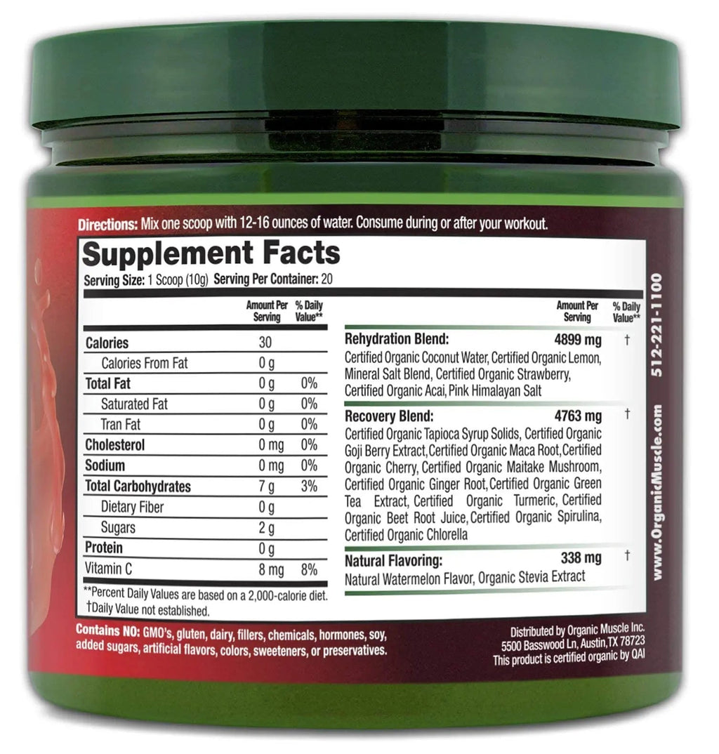 Organic Muscle Bundle - Pre-Workout Powder for Energy (Passionfruit Guava) + Replenisher Organic Muscle Au supplements