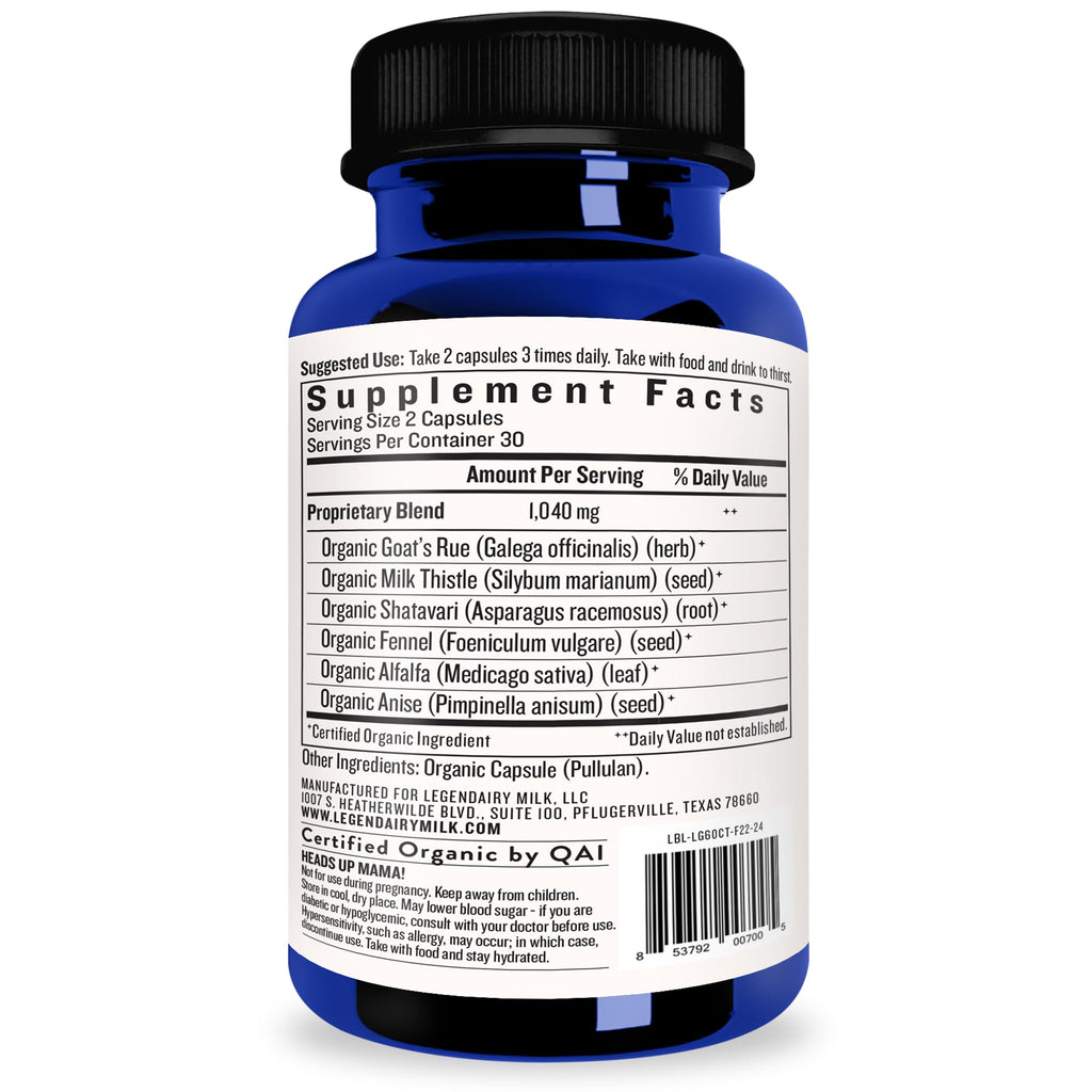 Legendairy Milk Liquid Gold Lactation Support | Lactation Supplement with Organic Goats Rue, Milk Thistle, Shatavari, Fennel, Alfalfa & Anise