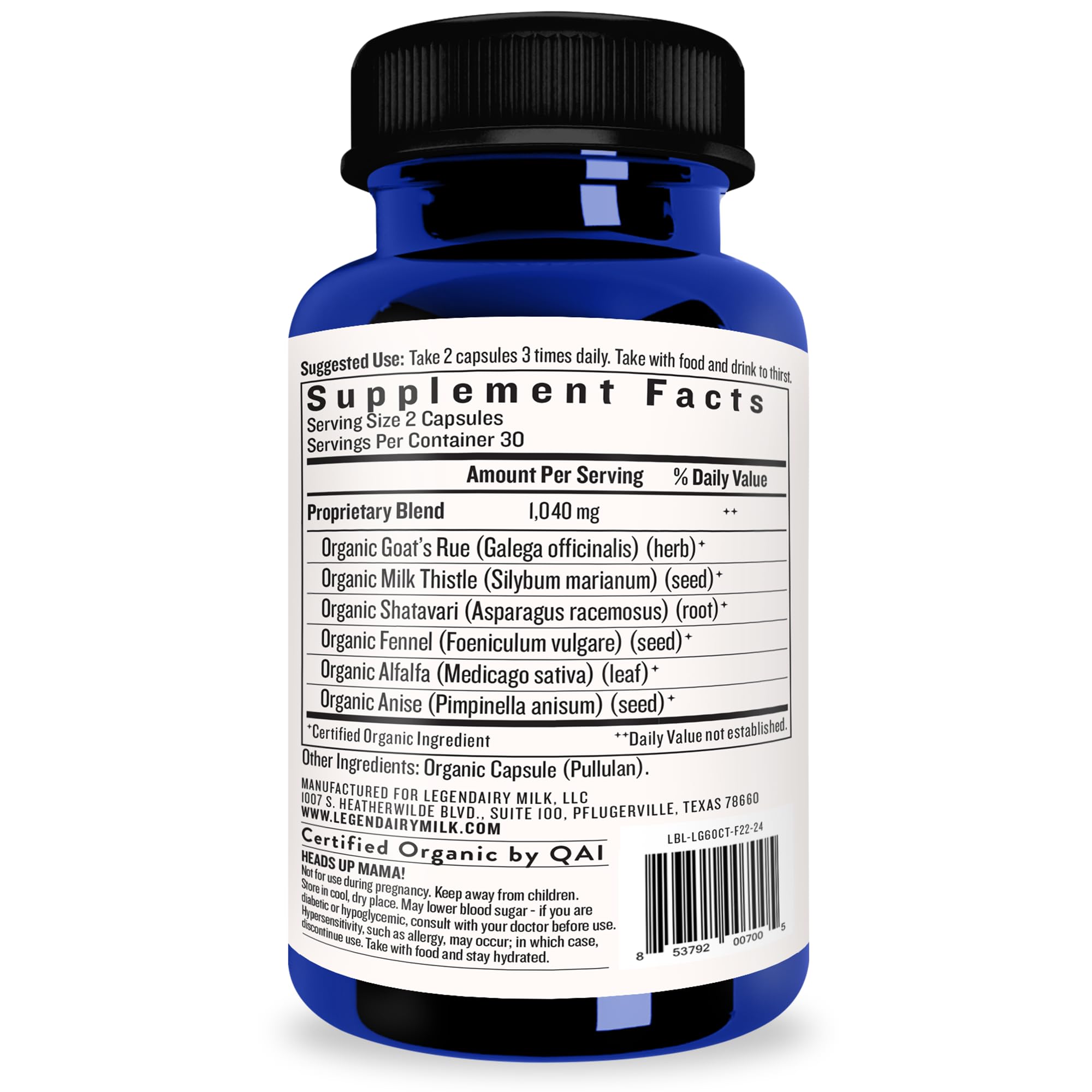 Legendairy Milk Liquid Gold Lactation Support | Lactation Supplement with Organic Goats Rue, Milk Thistle, Shatavari, Fennel, Alfalfa & Anise