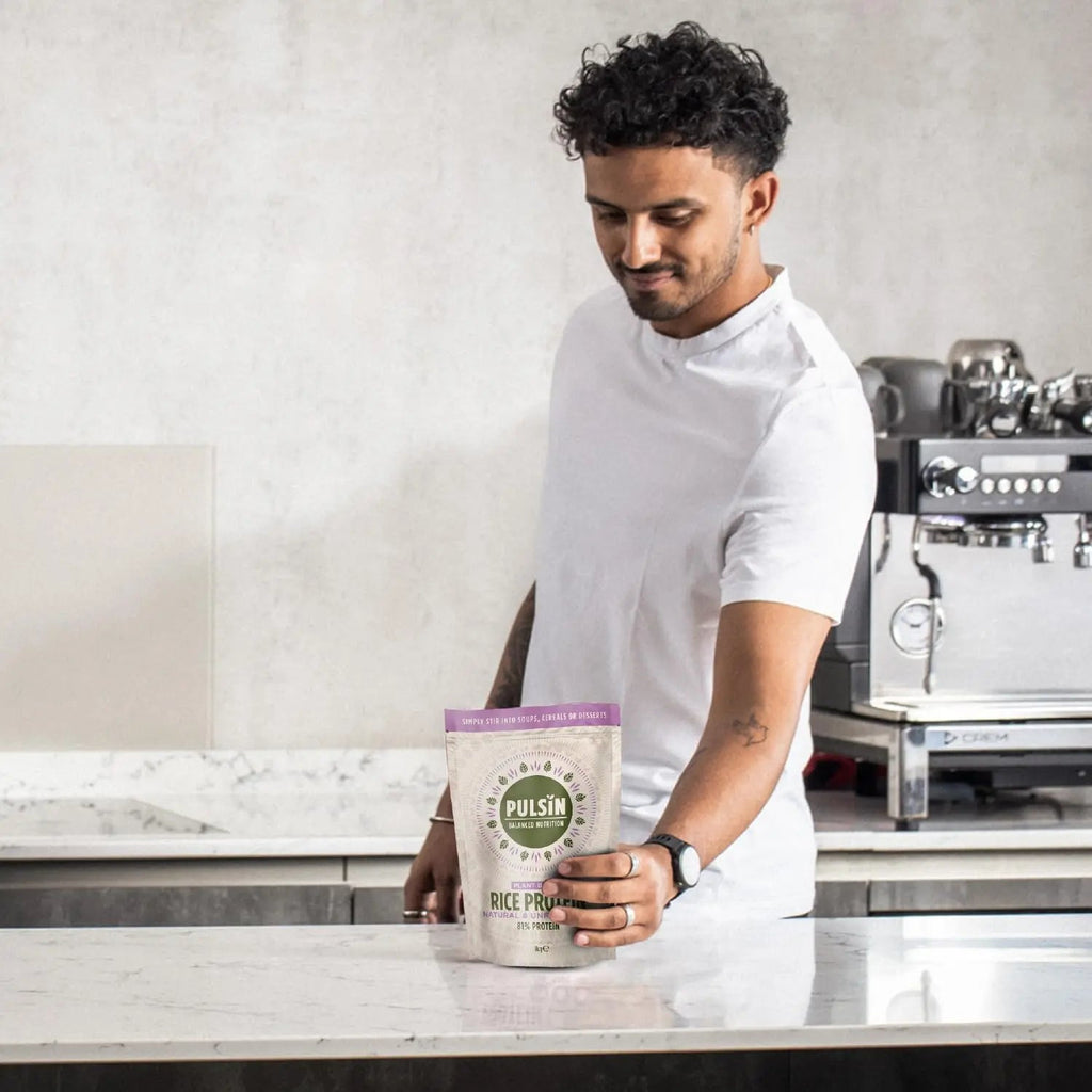 Pulsin - Natural & Unflavoured Vegan Rice Protein Powder - 1kg - 8.1g Protein, 0.4g Carbs, 43 Kcal Per Serving Pulsin Au supplements