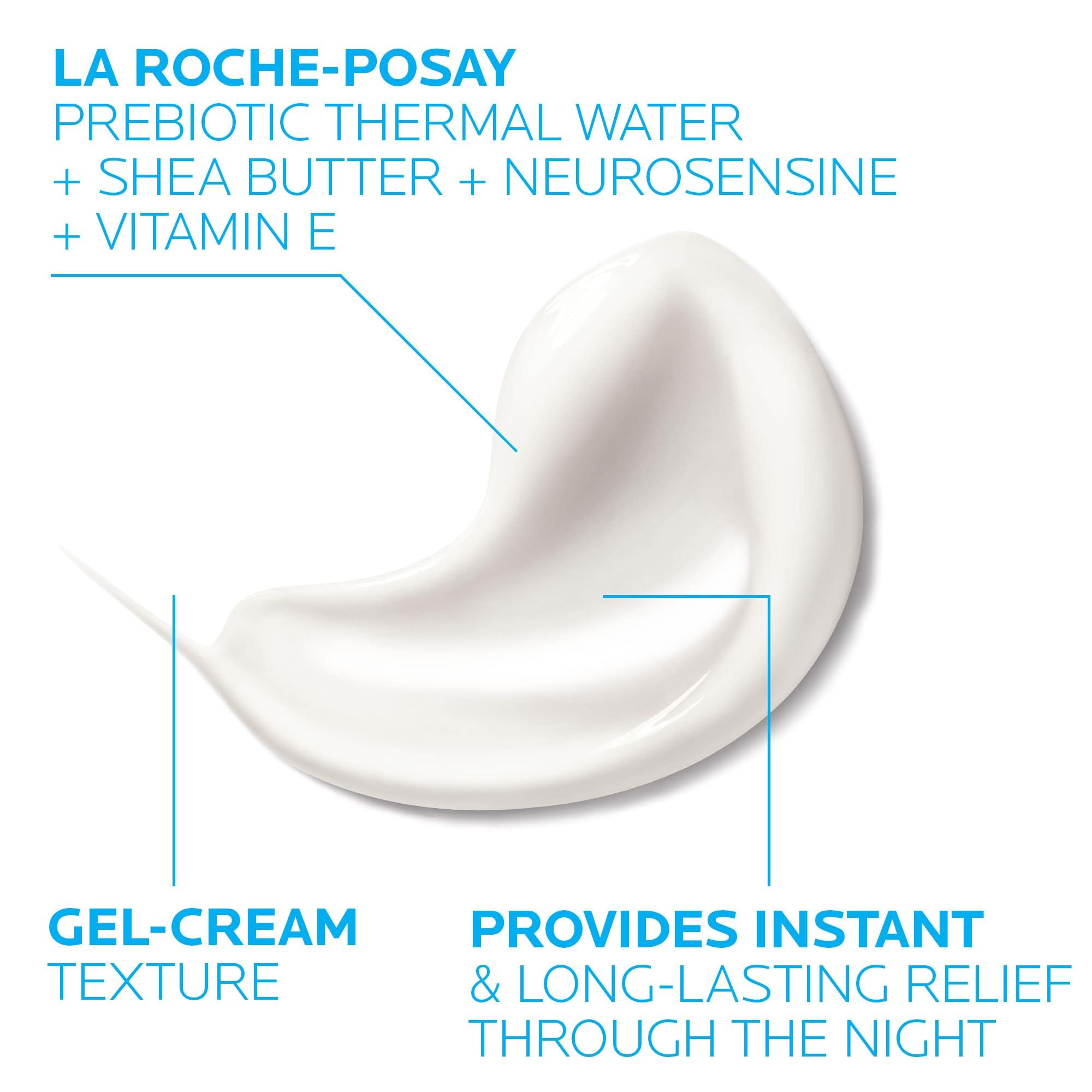 La Roche-Posay Toleriane Dermallergo Night Cream for Face, Intense Soothing Moisturizer with Vitamin E, Allergy Tested